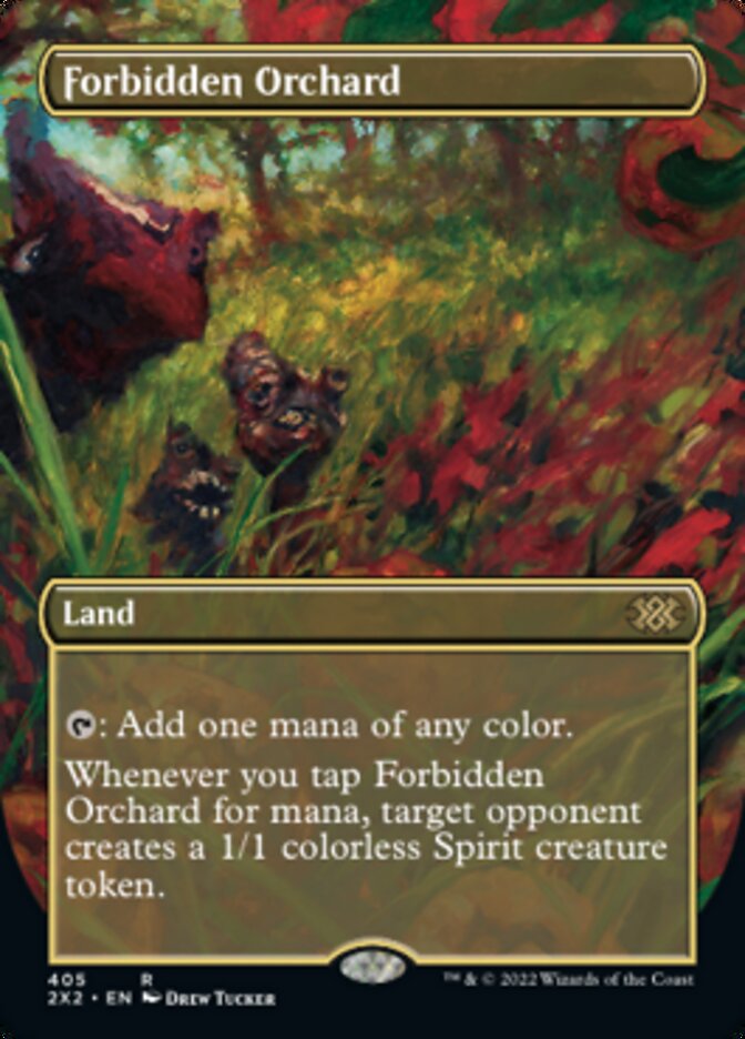 Forbidden Orchard (Borderless Alternate Art) [Double Masters 2022] | Exor Games New Glasgow