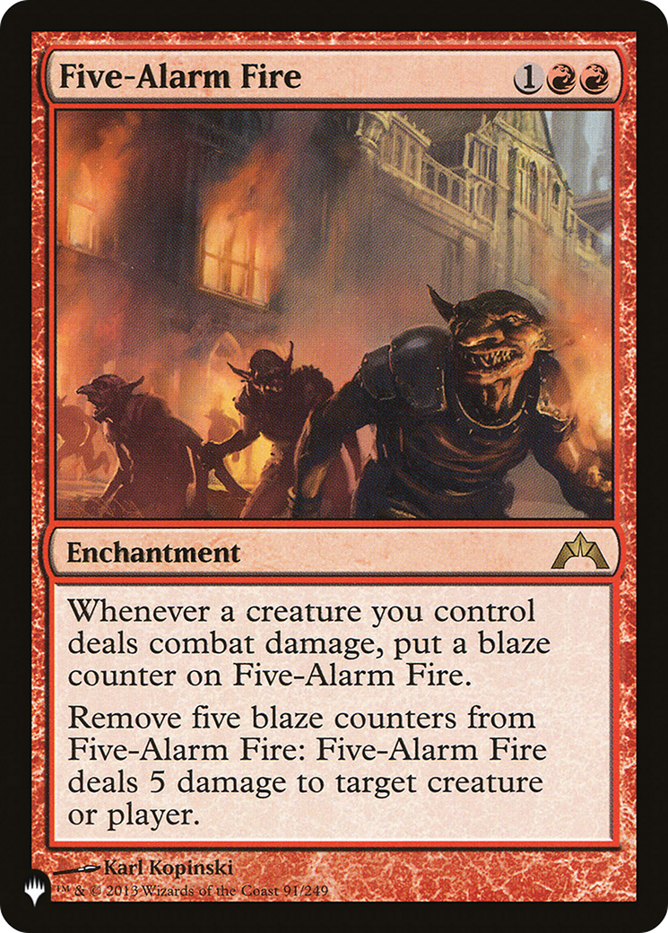 Five-Alarm Fire [The List] | Exor Games New Glasgow