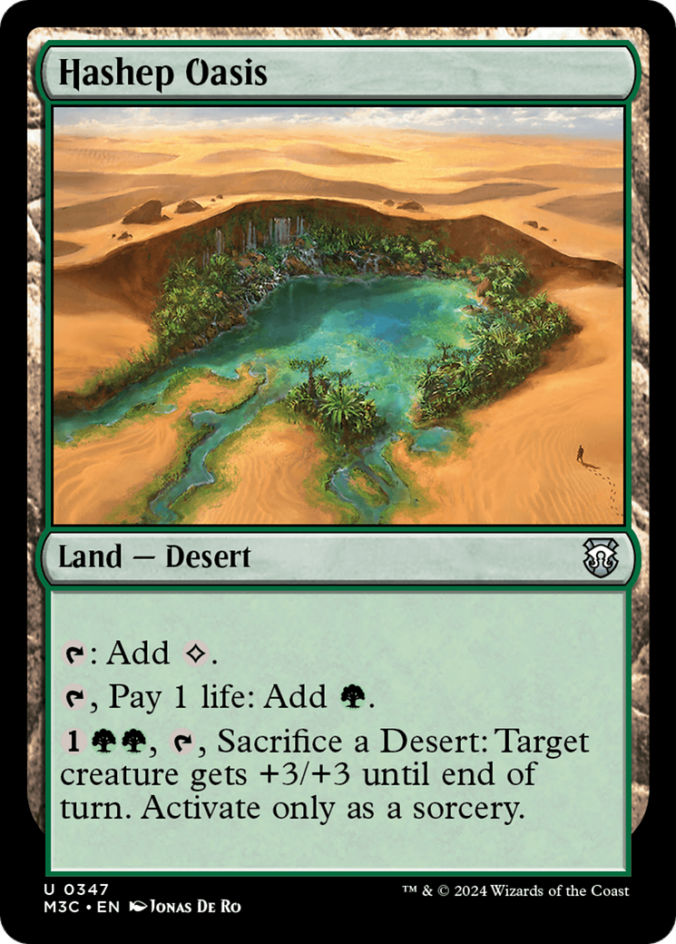 Hashep Oasis (Ripple Foil) [Modern Horizons 3 Commander] | Exor Games New Glasgow