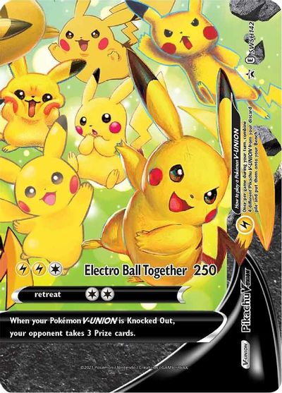 Pikachu V-UNION (SWSH142) (Celebrations) [Sword & Shield: Black Star Promos] | Exor Games New Glasgow