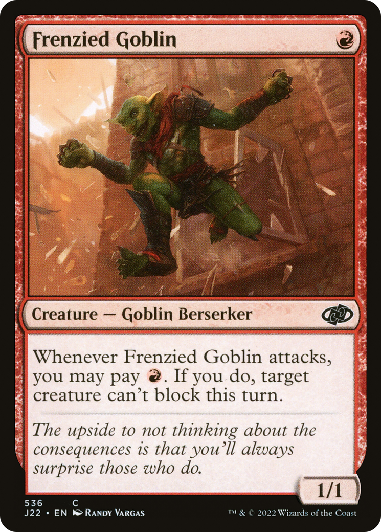 Frenzied Goblin [Jumpstart 2022] | Exor Games New Glasgow