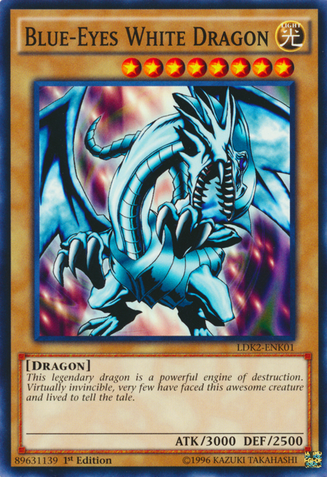 Blue-Eyes White Dragon (Version 1) [LDK2-ENK01] Common | Exor Games New Glasgow