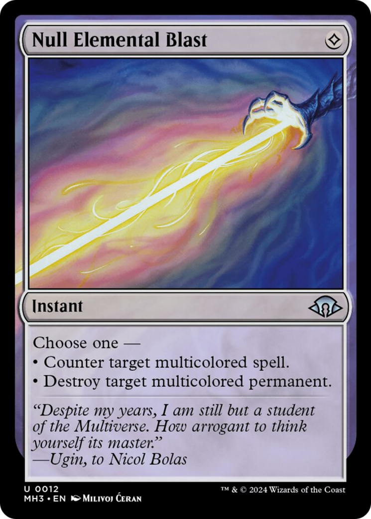 Null Elemental Blast [Modern Horizons 3] | Exor Games New Glasgow