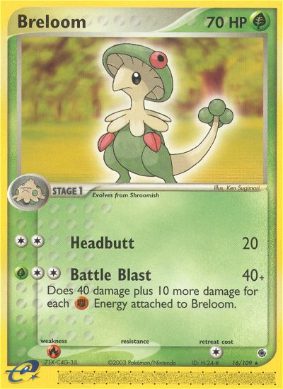 Breloom (16/109) [EX: Ruby & Sapphire] | Exor Games New Glasgow