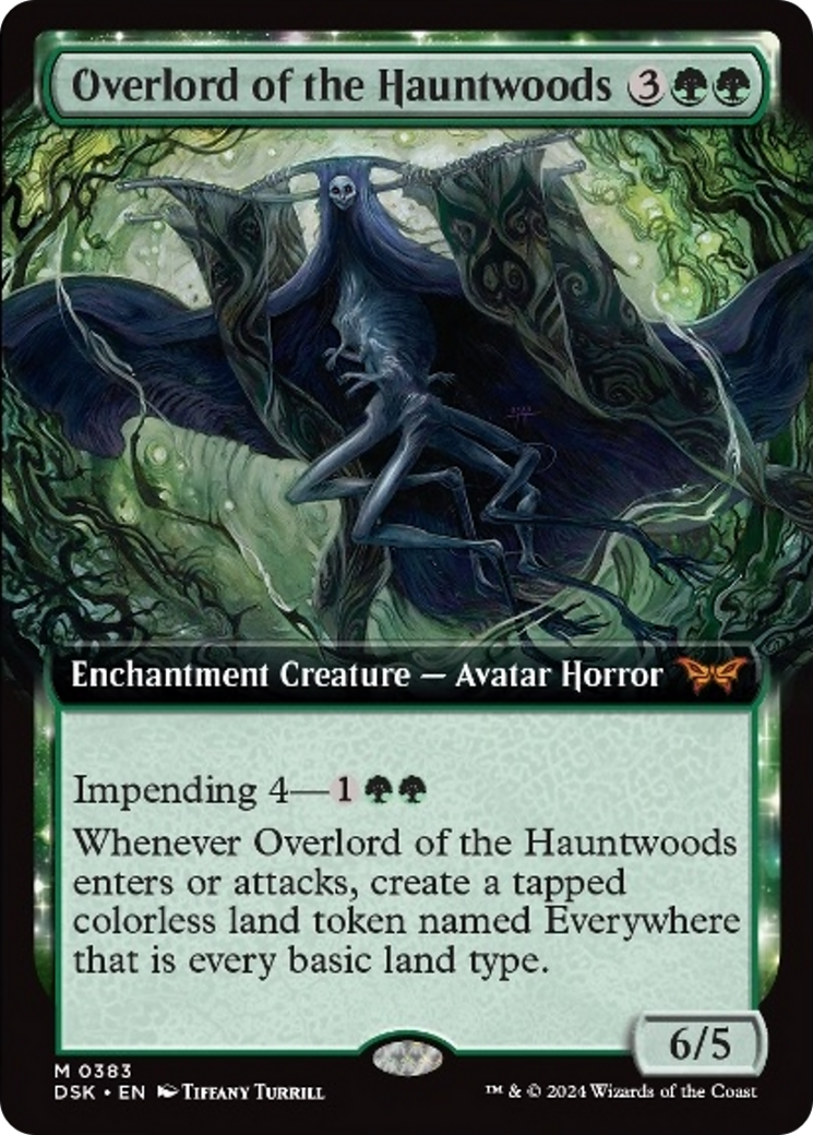 Overlord of the Hauntwoods (Extended Art) [Duskmourn: House of Horror] | Exor Games New Glasgow