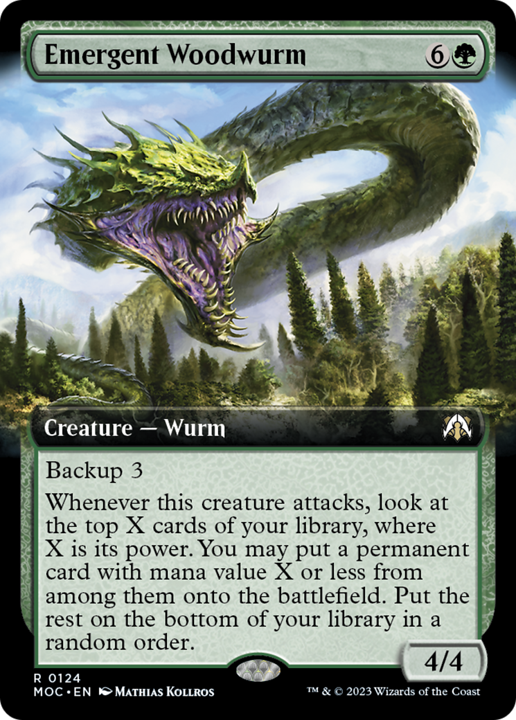 Emergent Woodwurm (Extended Art) [March of the Machine Commander] | Exor Games New Glasgow