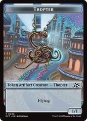 Golem (0015) // Thopter (0009) Double-Sided Token [Aetherdrift Tokens] | Exor Games New Glasgow