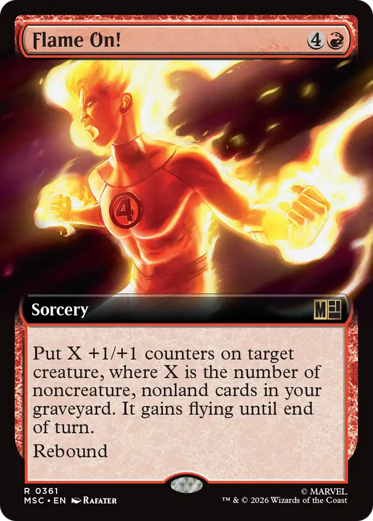 Flame On! (Extended Art) [Marvel Super Heroes Commander] | Exor Games New Glasgow