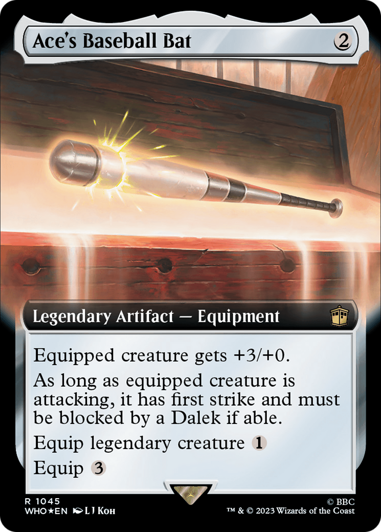 Ace's Baseball Bat (Extended Art) (Surge Foil) [Doctor Who] | Exor Games New Glasgow