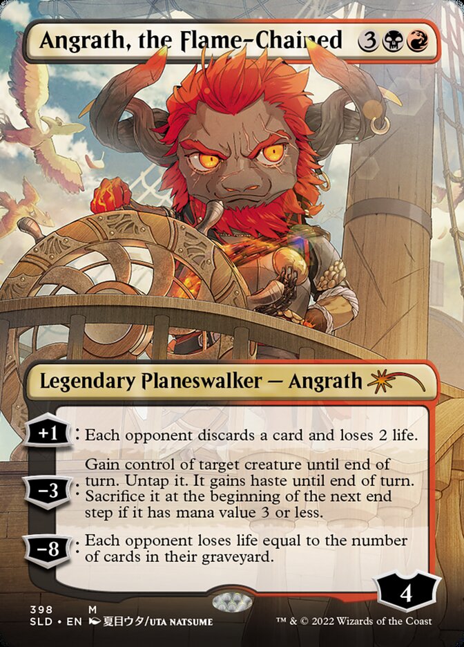 Angrath, the Flame-Chained (Borderless) [Secret Lair Drop Series] | Exor Games New Glasgow