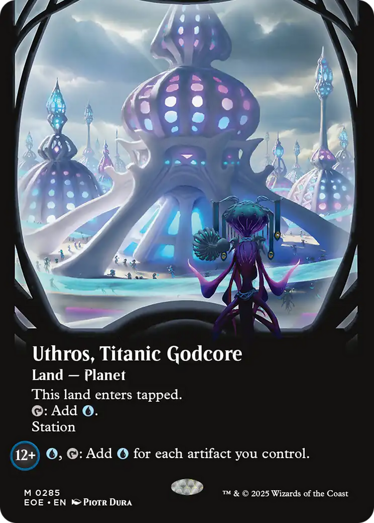 Uthros, Titanic Godcore (Borderless) [Edge of Eternities] | Exor Games New Glasgow