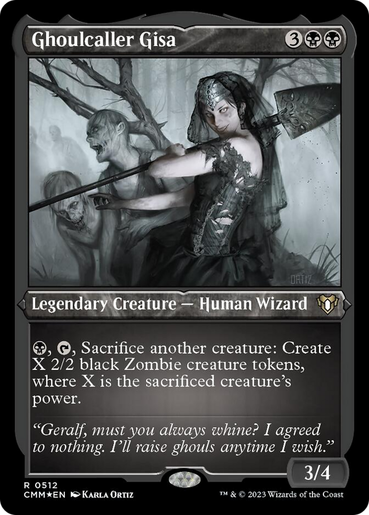 Ghoulcaller Gisa (Foil Etched) [Commander Masters] | Exor Games New Glasgow