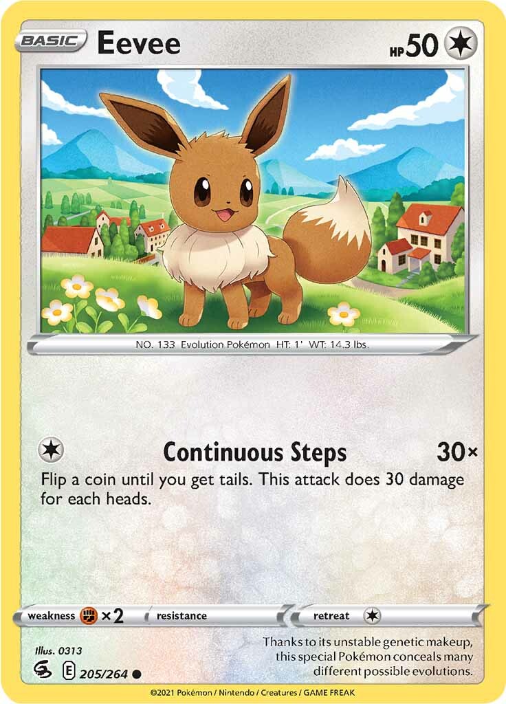 Eevee (205/264) [Sword & Shield: Fusion Strike] | Exor Games New Glasgow