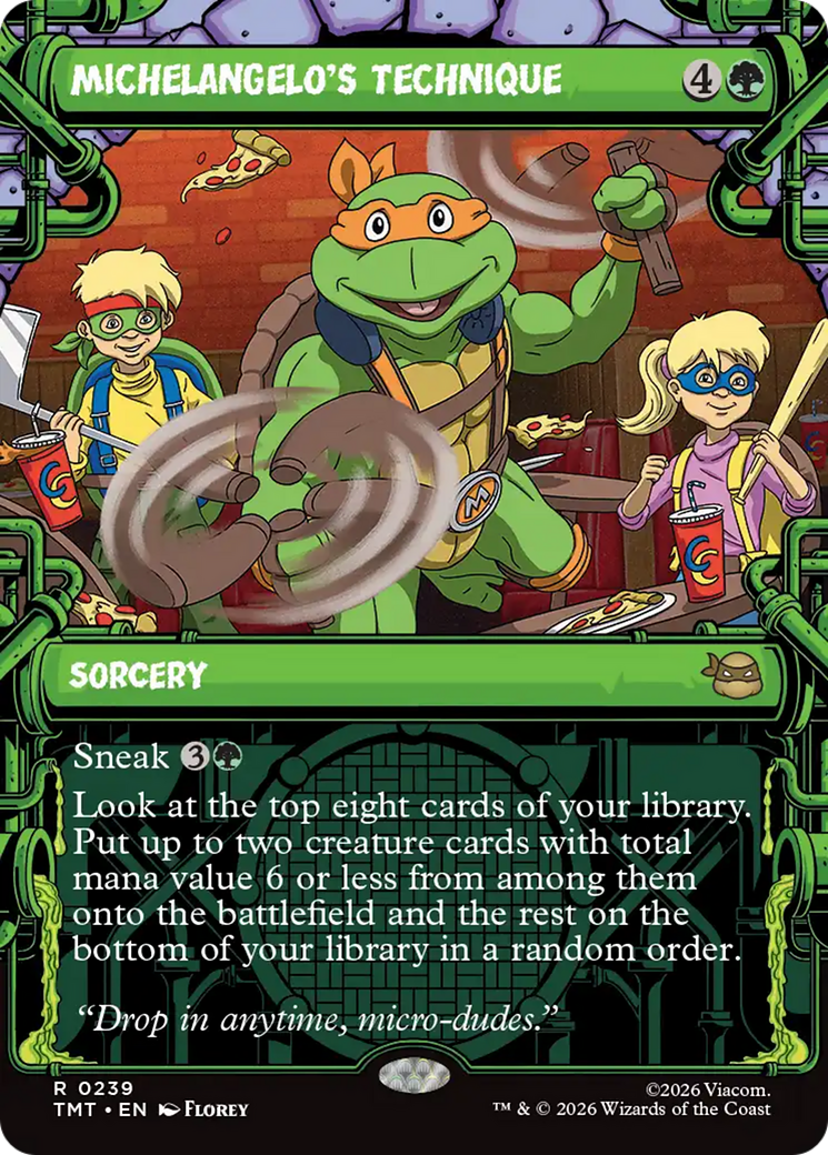 Michelangelo's Technique (Showcase) [Teenage Mutant Ninja Turtles] | Exor Games New Glasgow