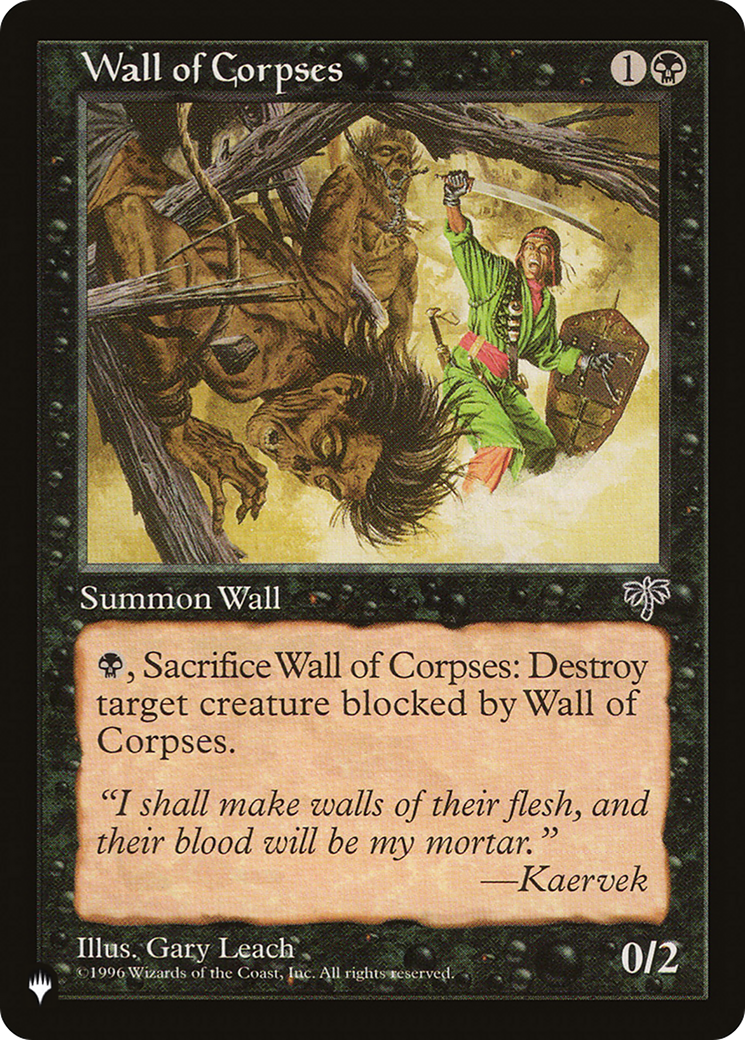 Wall of Corpses [The List Reprints] | Exor Games New Glasgow