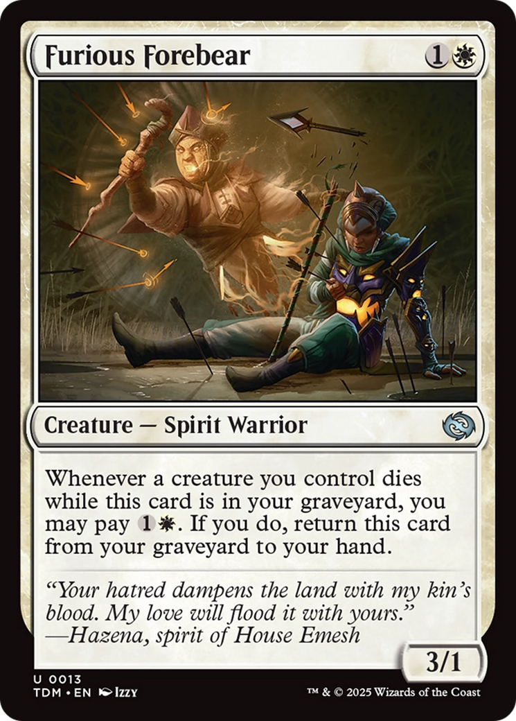 Furious Forebear [Tarkir: Dragonstorm] | Exor Games New Glasgow