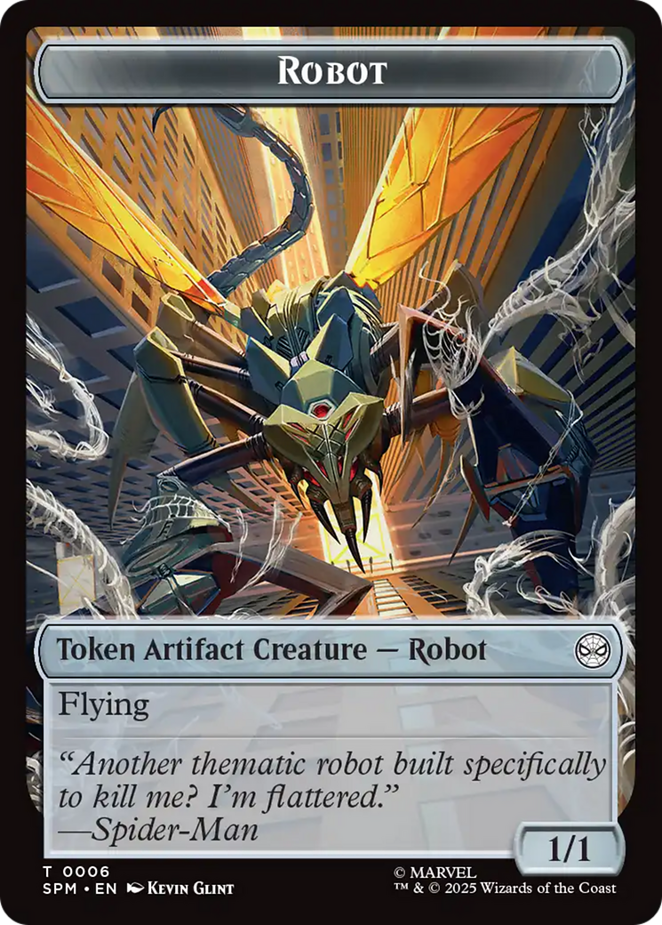 Food // Robot Double-Sided Token [Marvel's Spider-Man Tokens] | Exor Games New Glasgow