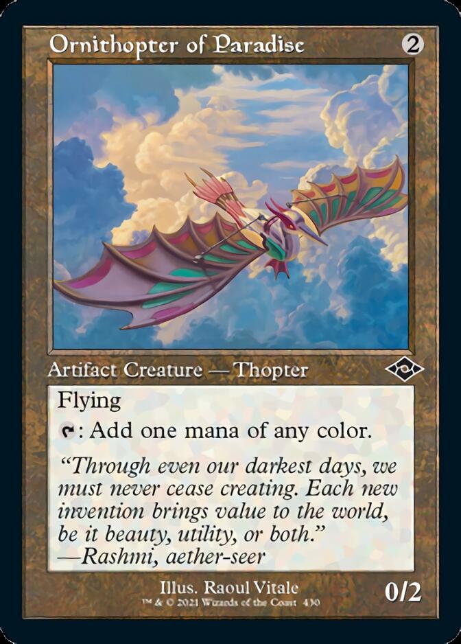 Ornithopter of Paradise (Retro Foil Etched) [Modern Horizons 2] | Exor Games New Glasgow