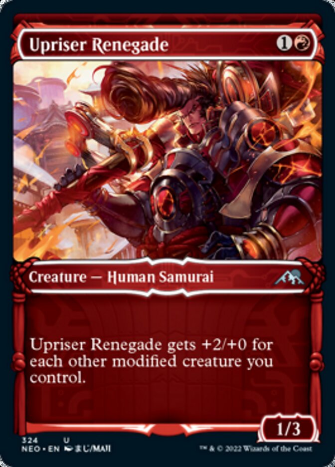 Upriser Renegade (Showcase Samurai) [Kamigawa: Neon Dynasty] | Exor Games New Glasgow