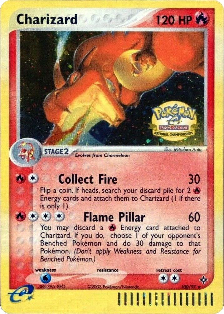 Charizard (100/097) (National Championships) [League & Championship Cards] | Exor Games New Glasgow