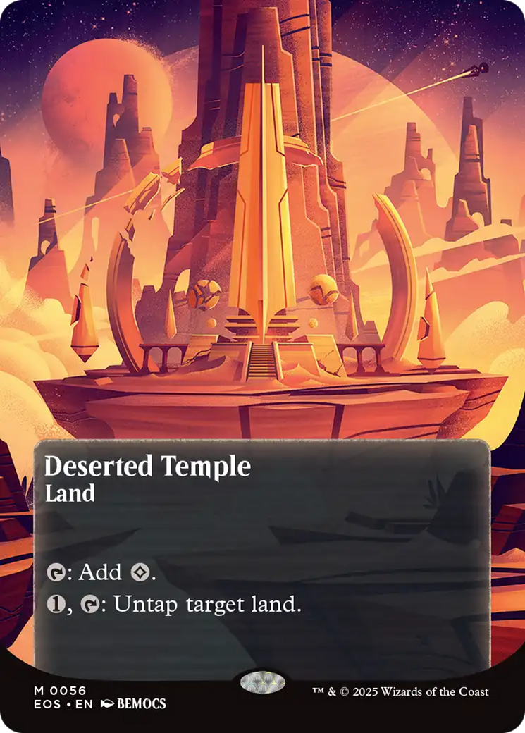 Deserted Temple (0056) (Borderless) [Edge of Eternities: Stellar Sights] | Exor Games New Glasgow