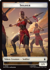 Goat // Soldier Double-Sided Token (Surge Foil) [Marvel Super Heroes Commander Tokens] | Exor Games New Glasgow