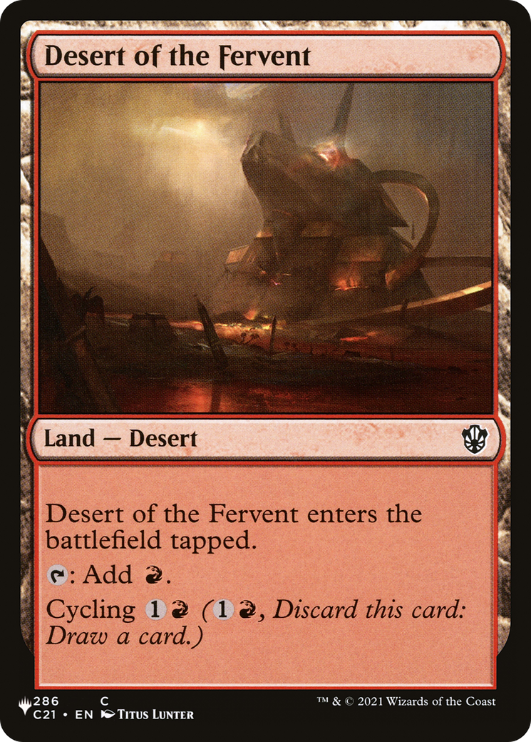 Desert of the Fervent [The List Reprints] | Exor Games New Glasgow