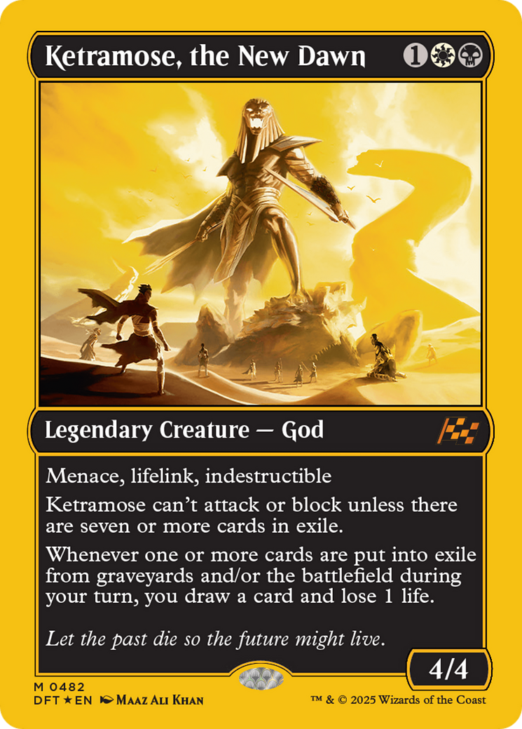 Ketramose, the New Dawn (First-Place Foil) [Aetherdrift] | Exor Games New Glasgow