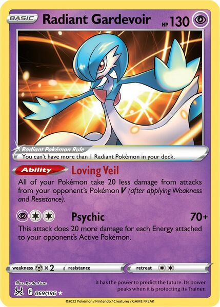 Radiant Gardevoir (069/196) [Prize Pack Series Three] | Exor Games New Glasgow