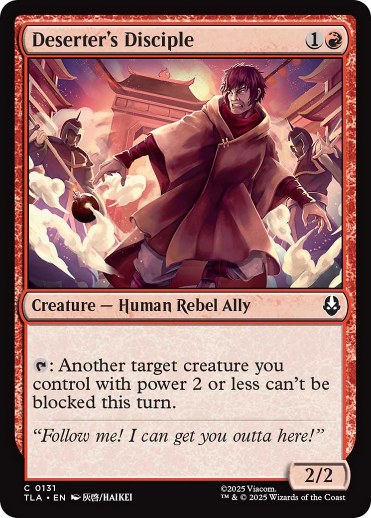 Deserter's Disciple [Avatar: The Last Airbender] | Exor Games New Glasgow