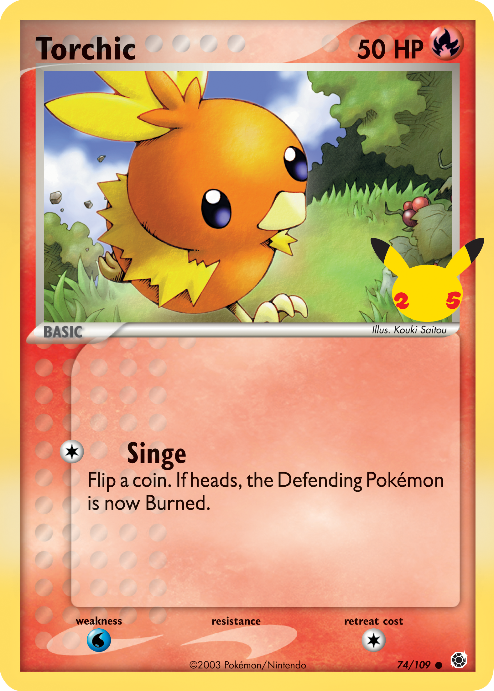 Torchic (74/109) (Jumbo Card) [First Partner Pack] | Exor Games New Glasgow