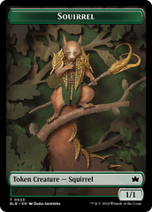 Squirrel // Starscape Cleric Double-Sided Token [Bloomburrow Tokens] | Exor Games New Glasgow