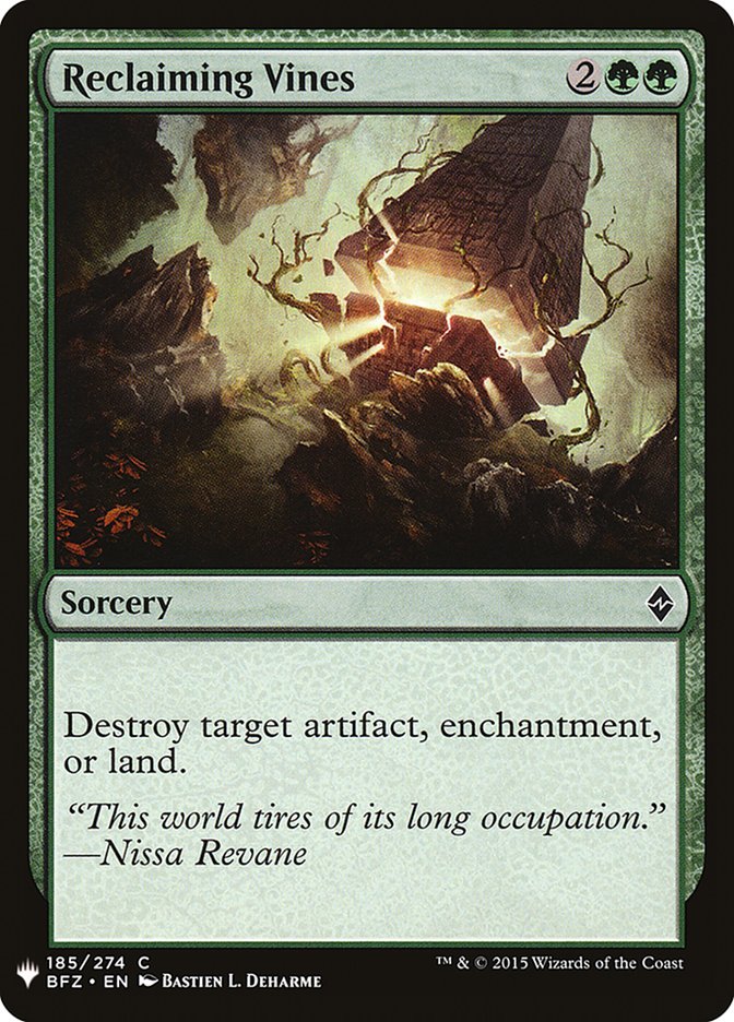 Reclaiming Vines [Mystery Booster] | Exor Games New Glasgow