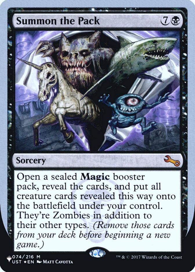 Summon the Pack (Unfinity Foil Edition) [The List] | Exor Games New Glasgow