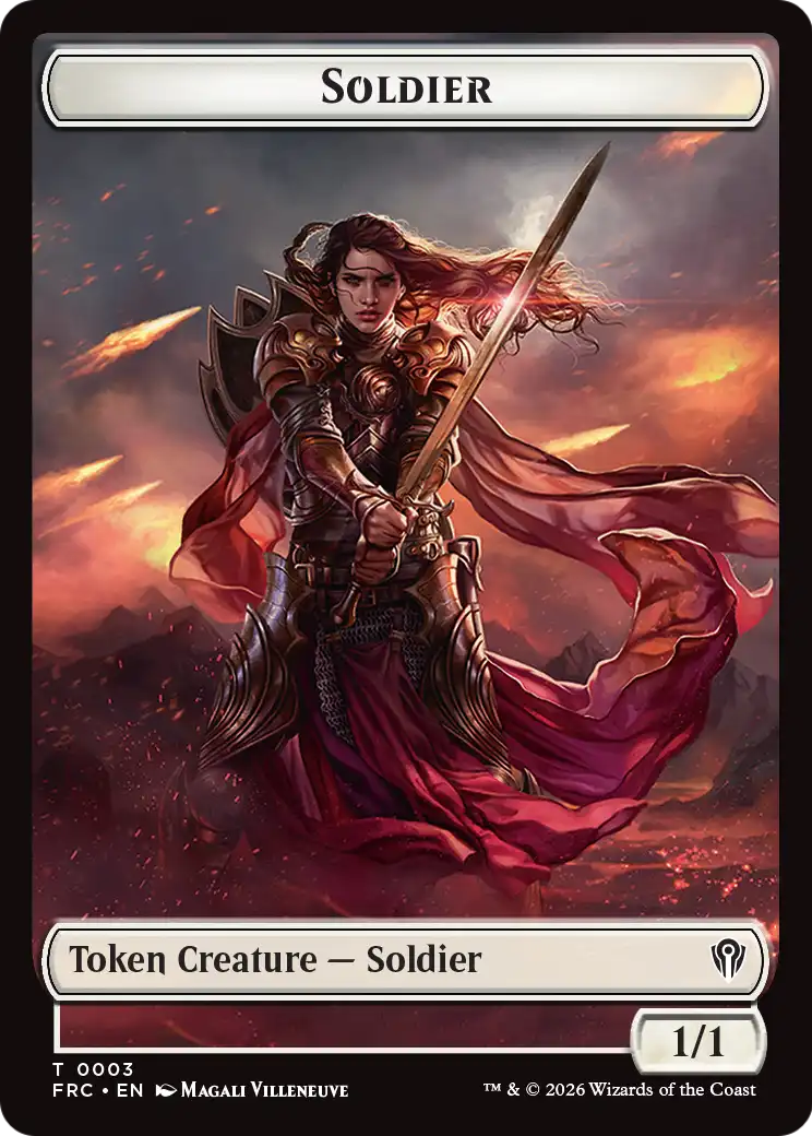 Soldier // Shark Double-Sided Token [Reality Fracture Commander Tokens] | Exor Games New Glasgow