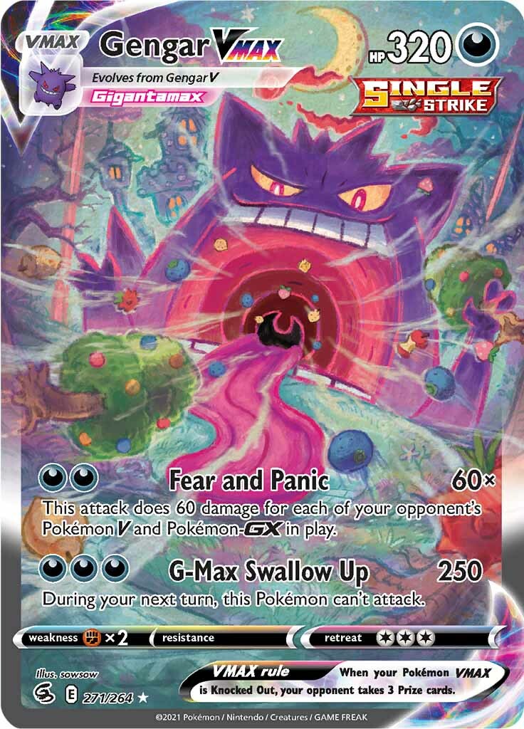 Gengar VMAX (271/264) [Sword & Shield: Fusion Strike] | Exor Games New Glasgow