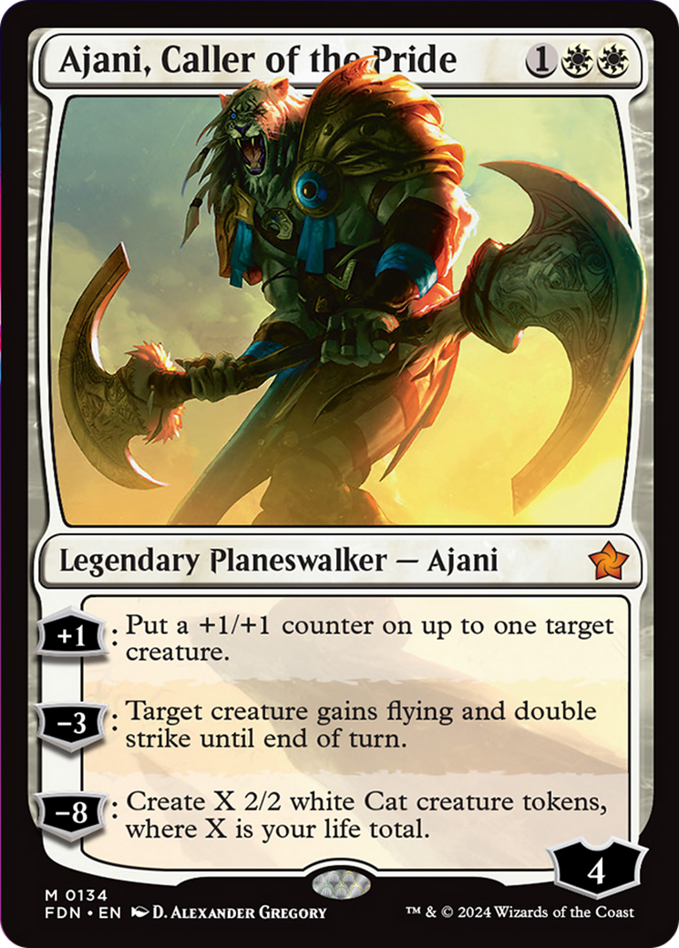 Ajani, Caller of the Pride [Foundations] | Exor Games New Glasgow