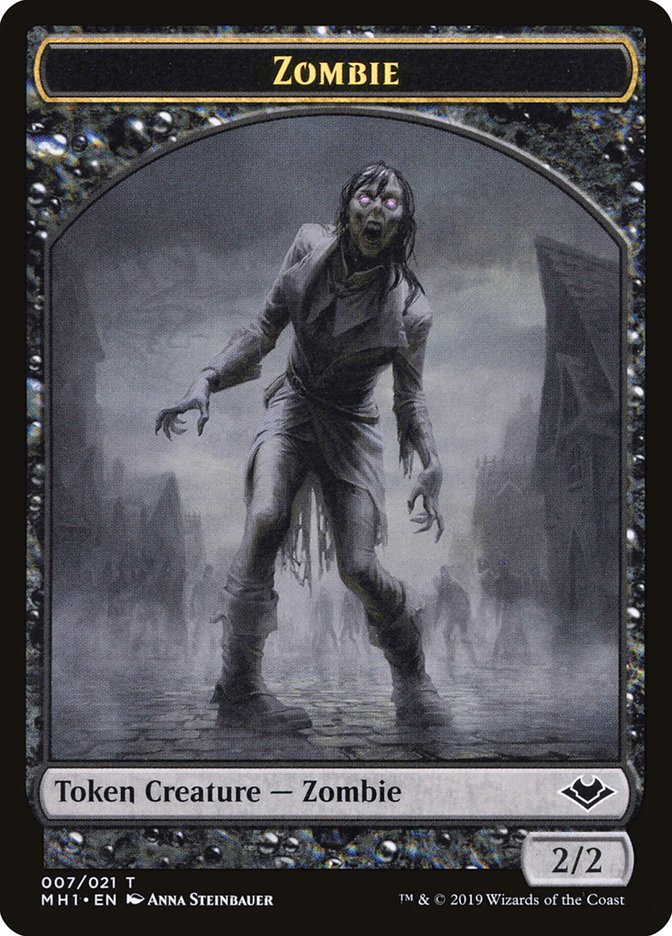 Marit Lage // Zombie Double-Sided Token [Modern Horizons Tokens] | Exor Games New Glasgow