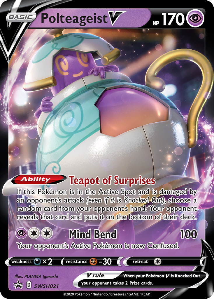 Polteageist V (SWSH021) (Jumbo Card) [Sword & Shield: Black Star Promos] | Exor Games New Glasgow