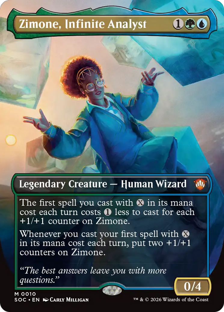 Zimone, Infinite Analyst (Borderless) [Secrets of Strixhaven Commander] | Exor Games New Glasgow