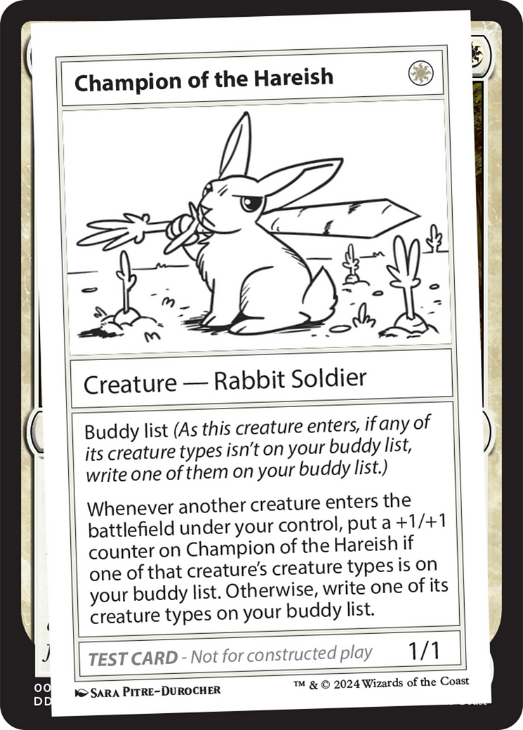 Champion of the Hareish [Mystery Booster 2 Playtest Cards] | Exor Games New Glasgow