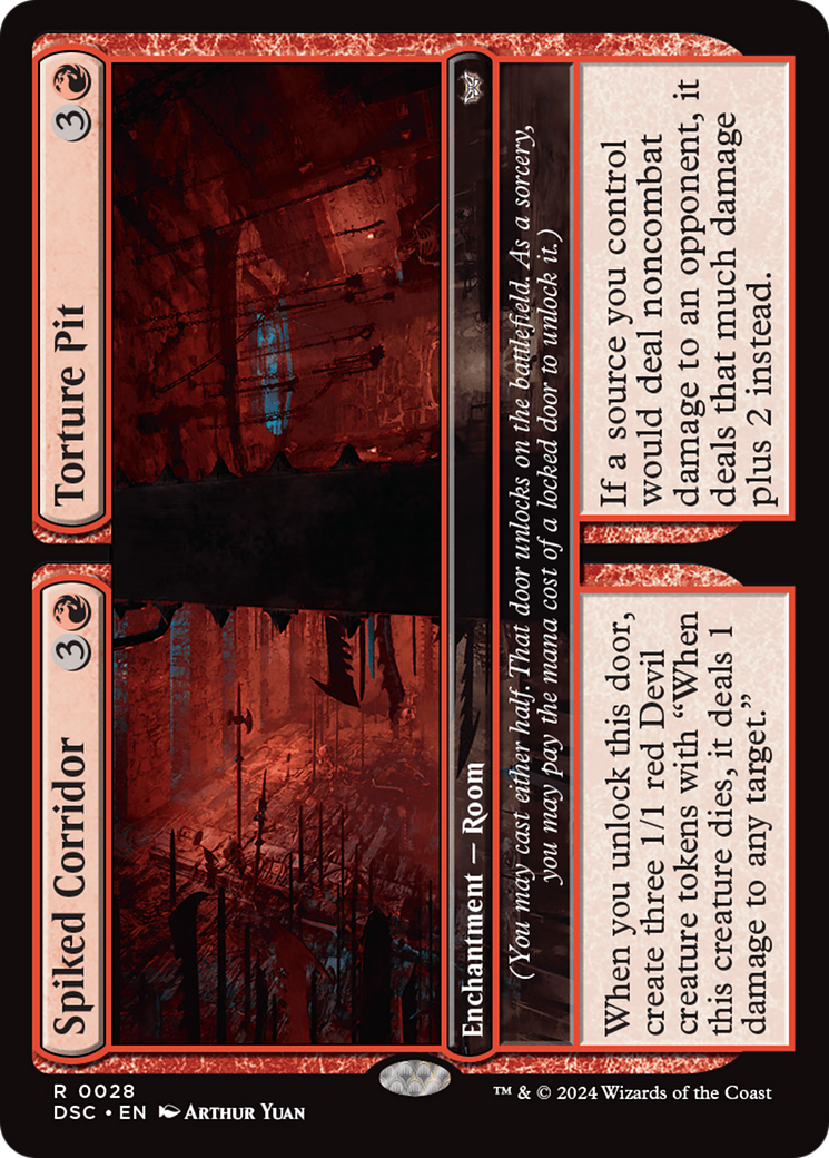 Spiked Corridor // Torture Pit [Duskmourn: House of Horror Commander] | Exor Games New Glasgow
