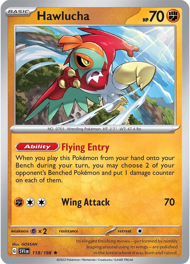 Hawlucha (118/198) [Scarlet & Violet: Base Set] | Exor Games New Glasgow