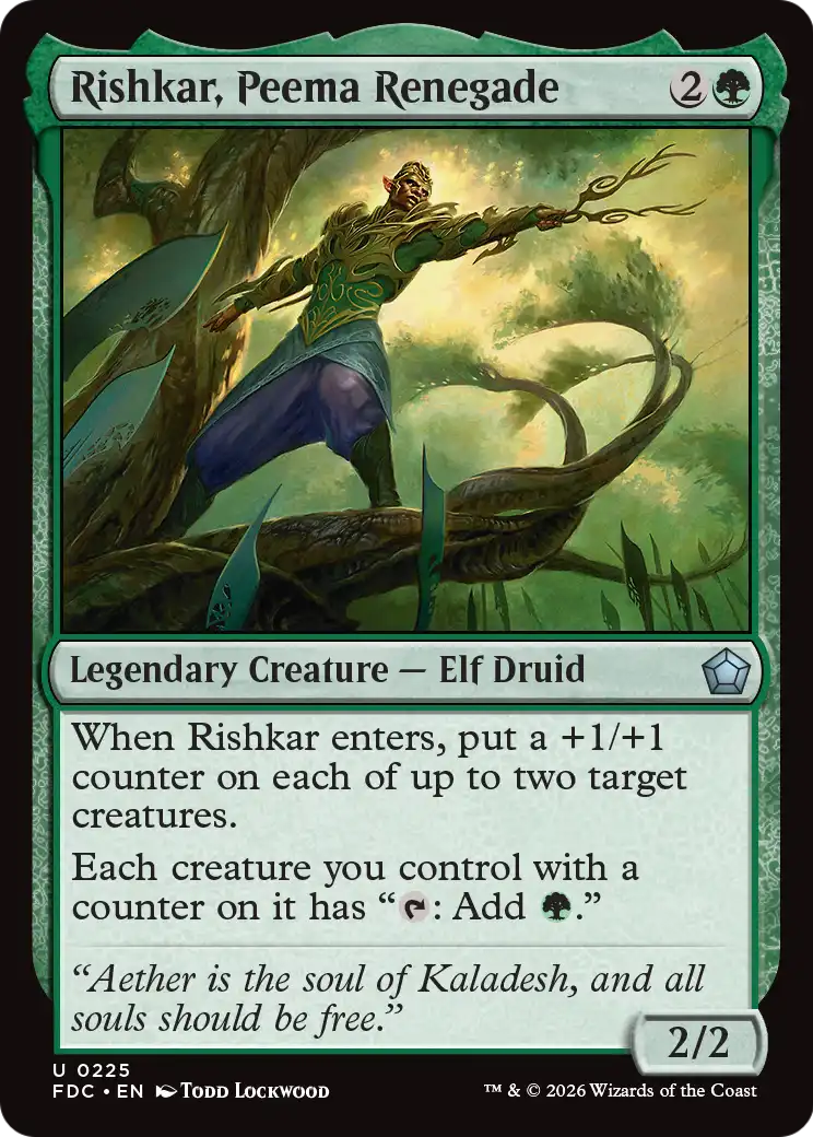 Rishkar, Peema Renegade [Foundations Commander] | Exor Games New Glasgow