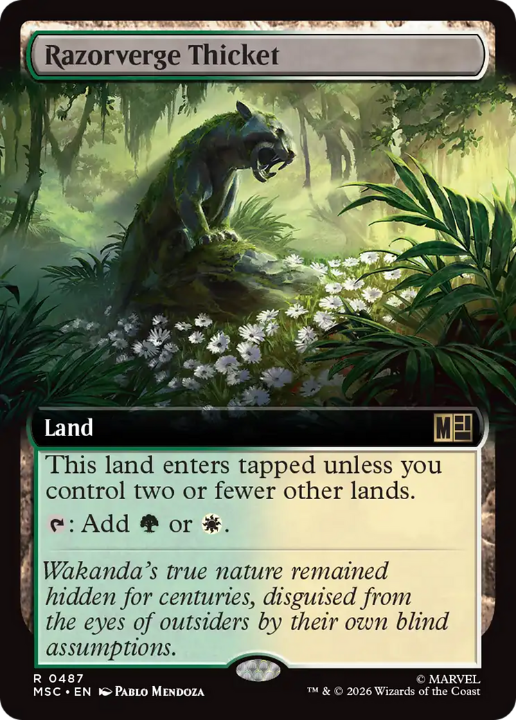 Razorverge Thicket (Extended Art) [Marvel Super Heroes Commander] | Exor Games New Glasgow