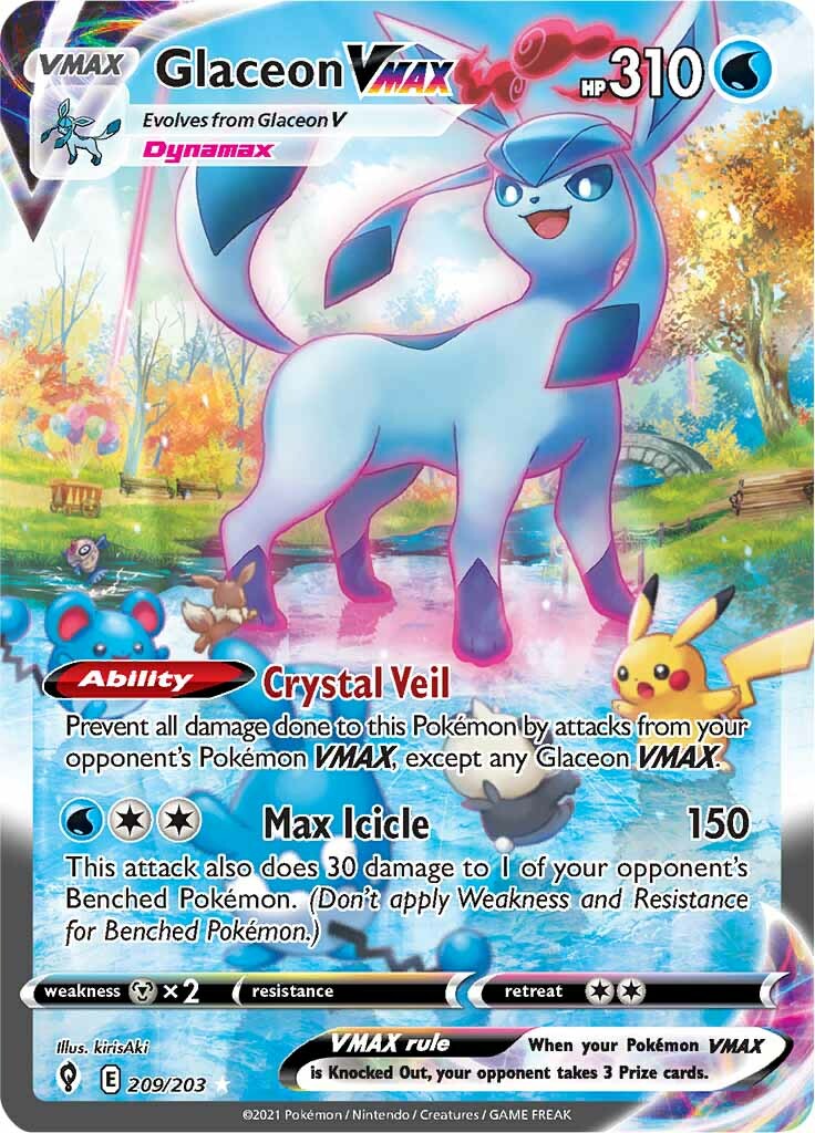 Glaceon VMAX (209/203) [Sword & Shield: Evolving Skies] | Exor Games New Glasgow