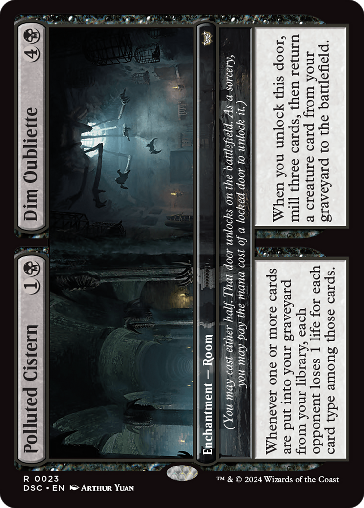 Polluted Cistern // Dim Oubliette [Duskmourn: House of Horror Commander] | Exor Games New Glasgow