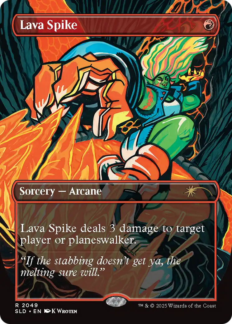 Lava Spike (2049) (Rainbow Foil) [Secret Lair Drop Series] | Exor Games New Glasgow