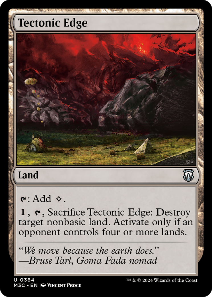 Tectonic Edge (Ripple Foil) [Modern Horizons 3 Commander] | Exor Games New Glasgow