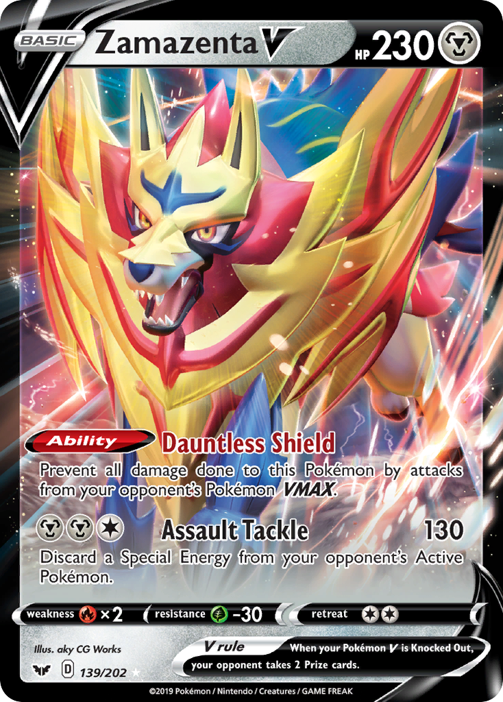 Zamazenta V (139/202) [Sword & Shield: Base Set] | Exor Games New Glasgow